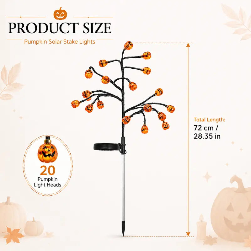 🎃 Last Day 50% OFF – Solar Pumpkin Stake Lights for a Spooky Halloween Yard 👻