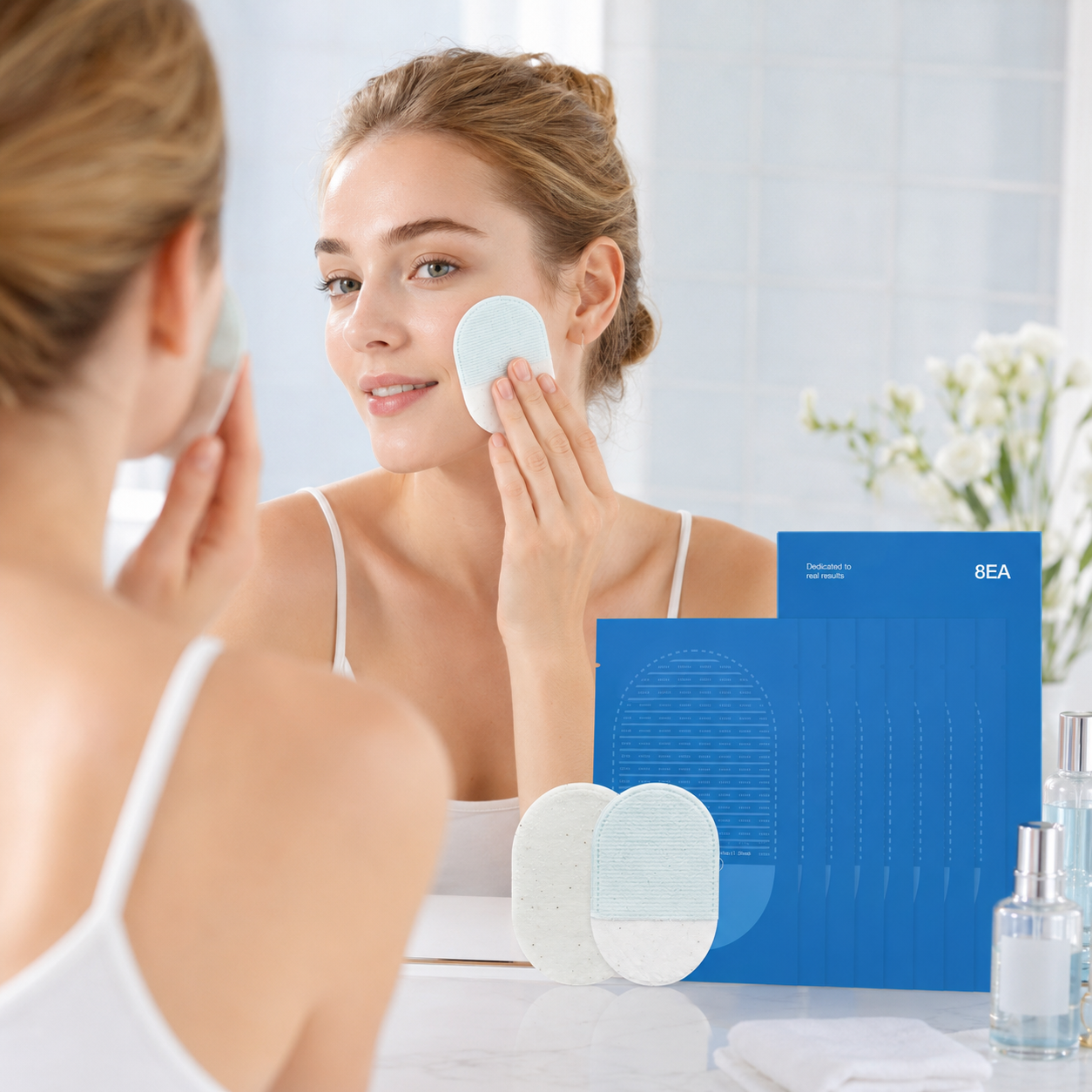 Body Exfoliating Scrub Pads For Bumpy Flaky Skin 8 Pack