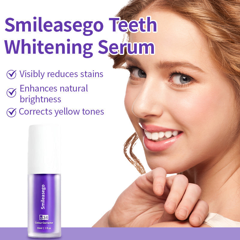 Smileasego Teeth Whitening Serum, Color-Correcting Serum to Neutralize Yellow Stains