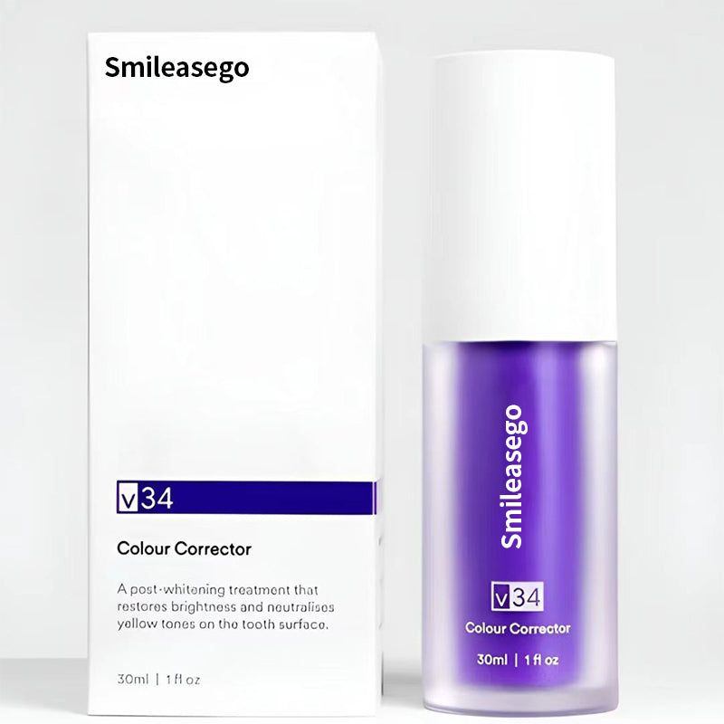 Smileasego Teeth Whitening Serum, Color-Correcting Serum to Neutralize Yellow Stains