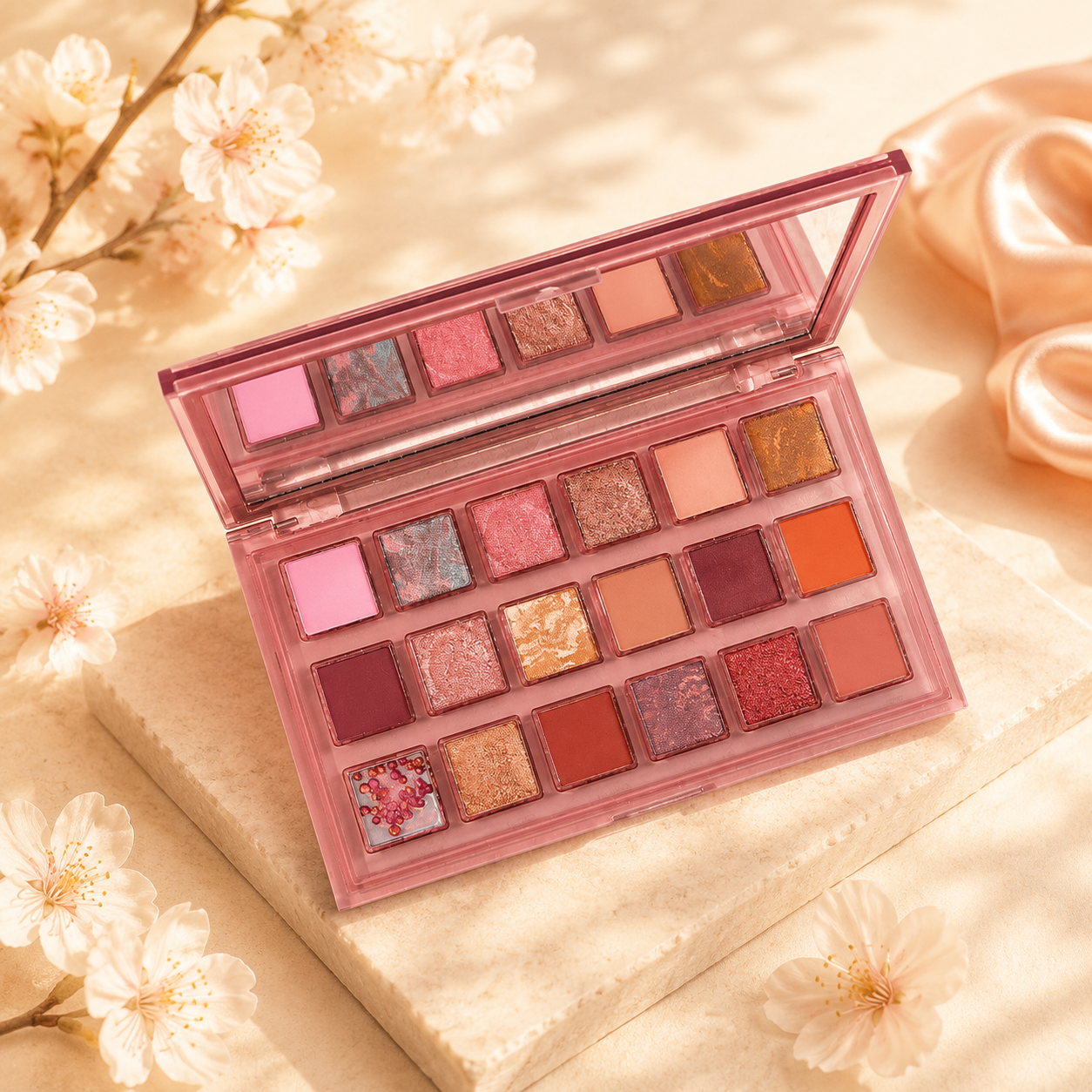 18-Color Rose Eyeshadow Palette